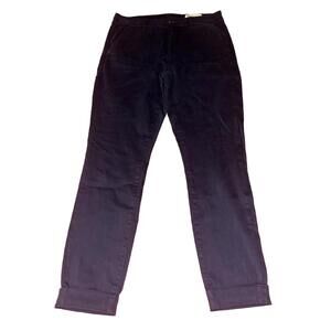 CBL Cosmic Blue Love Pants Women's Size 29 Tapered Cuffed Blue Chino Stretch